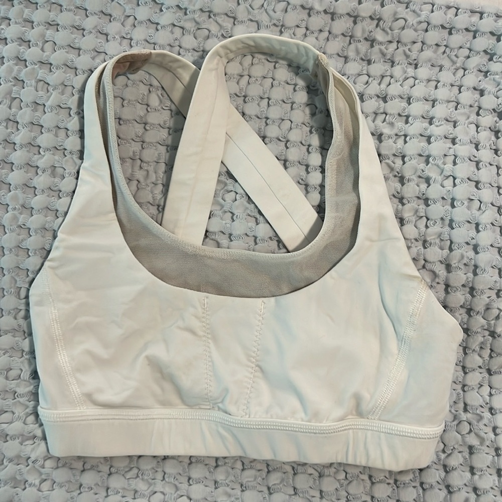 Lululemon white athletic bra